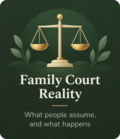 Family Court Reality. What people assume, and what happens.