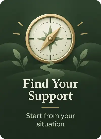 Find Support. Start from your situation.