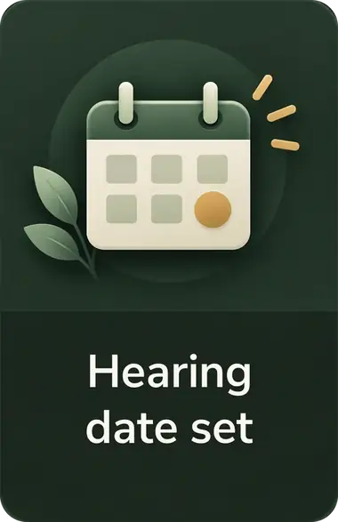 Hearing date set